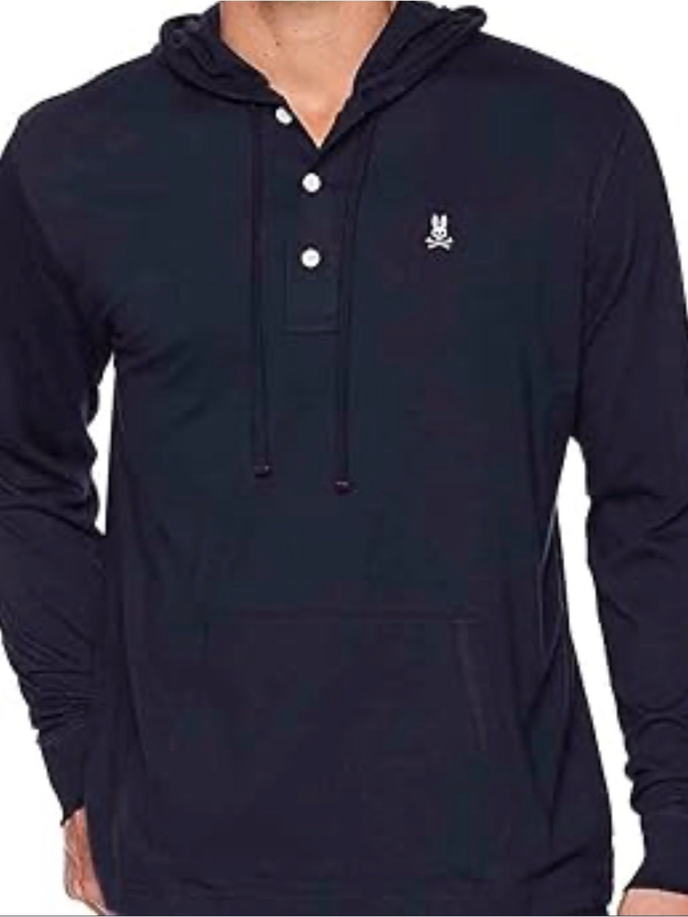 Psycho Bunny Dark Blue Hooded Shirt